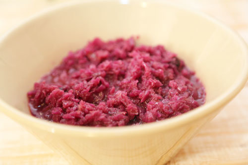 Thermomix Rotkohl mit Kartoffeln und Kasseler
