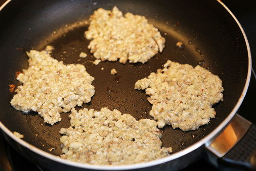 Thermomix Blumenkohlpuffer in Pfanne