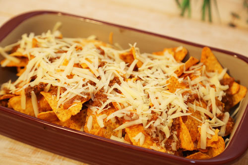 Pampered Chef Nachos mit Hack und Käse