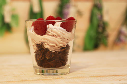 Thermomix Schokoknusperflakes Johannisbeercreme