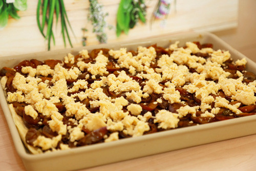 Pampered Chef Pflaumenkuchen auf Ofenzauberer
